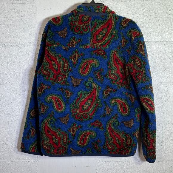 Polo Ralph Lauren Men's Paisley Pile Fleece Jacket navy small $398 - Picture 3 of 10